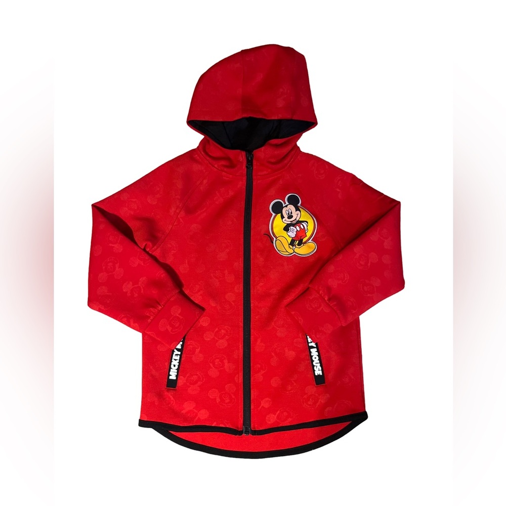Disney Junior Mickey Mouse Red zip up Hoodie - size 6